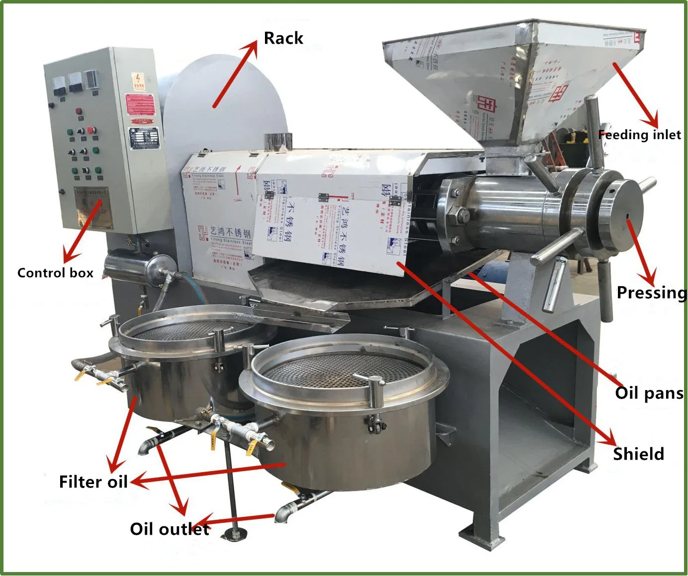 300kg/h de aceite de coco aceite de máquina pulsando Presser en venta