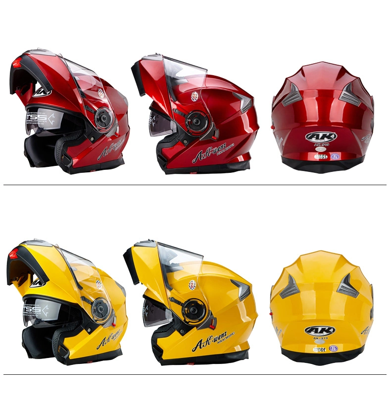 Casco de motocicleta de cara completa de bicicleta de seguridad abierta