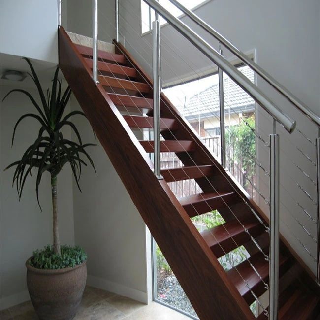 Beautiful Customized Indoor Wood Steel Staircase