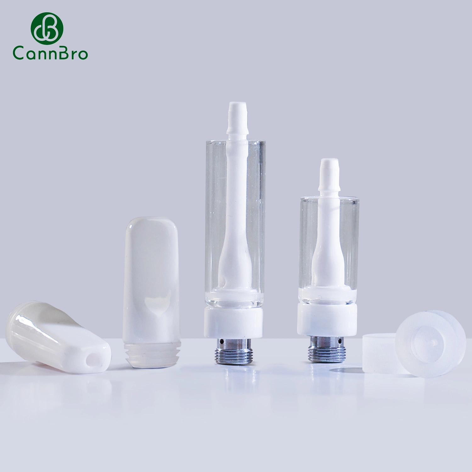 510 حز خرطوشة سعة 1 مل خرطوشة زيت السيراميك الكامل Medical Ceramic Vape خرطوشة الحبر المسحقة بالمشط