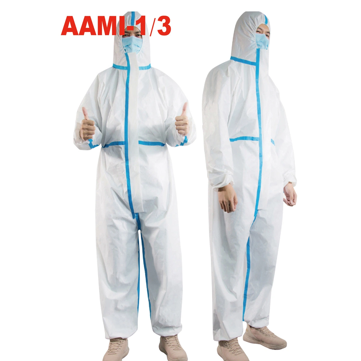 High Quality Disposable Coverall PP Non-Woven Isolation Gown Protective Clothes
