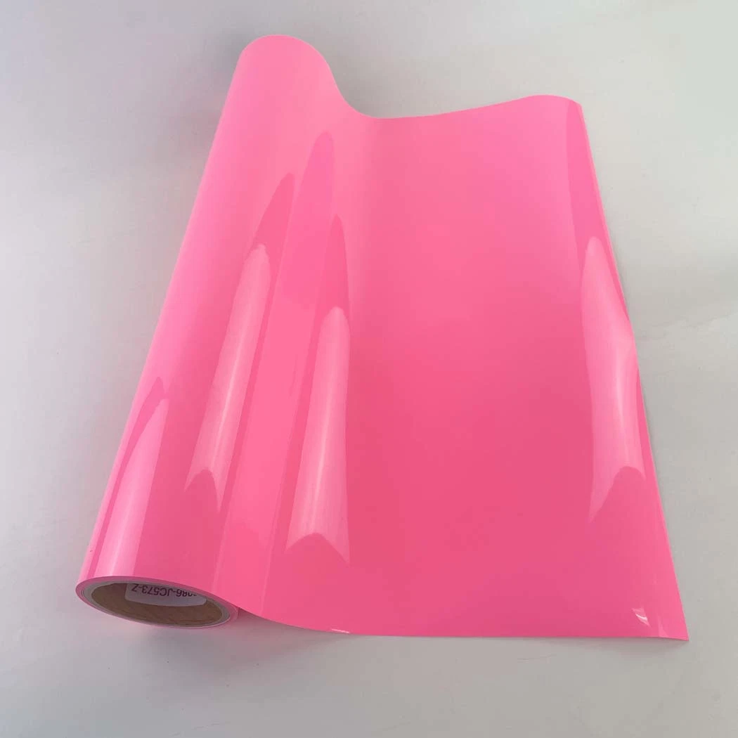 0.5*25m PVC Heat Transfer Vinyl /Film for T-Shirt Printing Cdp-20 Neon Pink