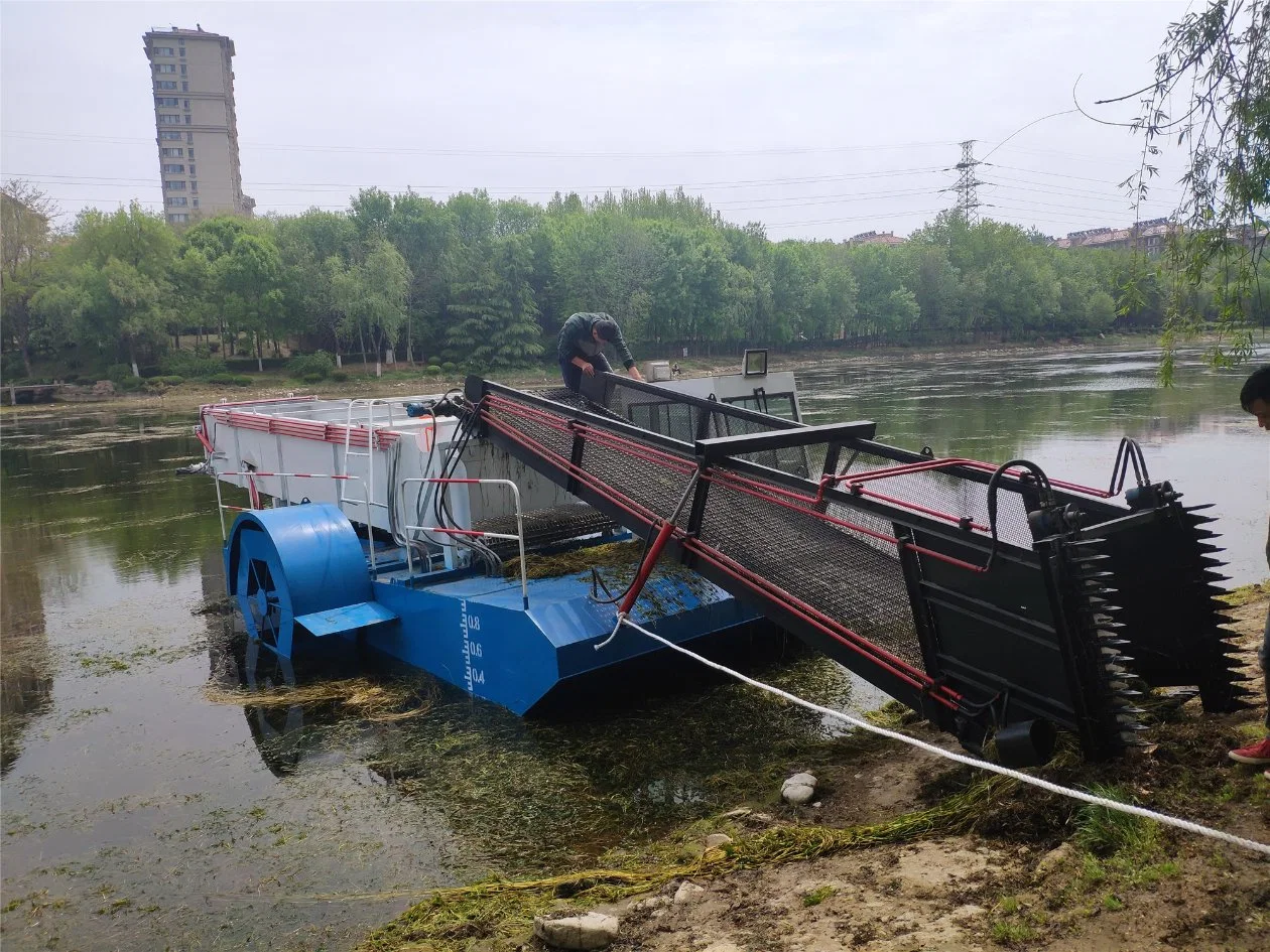 Full-Automatic Skimmer flotante personalizables bajo el agua de limpieza de basura de siega de buques de la cosechadora