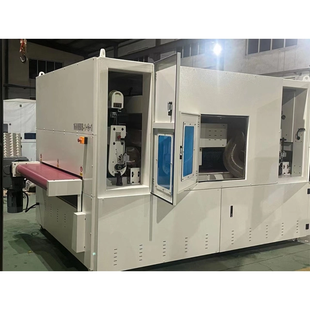 Metal Flat Sheet Deburring Polishing Machine Metal Sheet Deslagging Chamfering Hairline Machine for Plasma or Laser Cutting Punching Parts