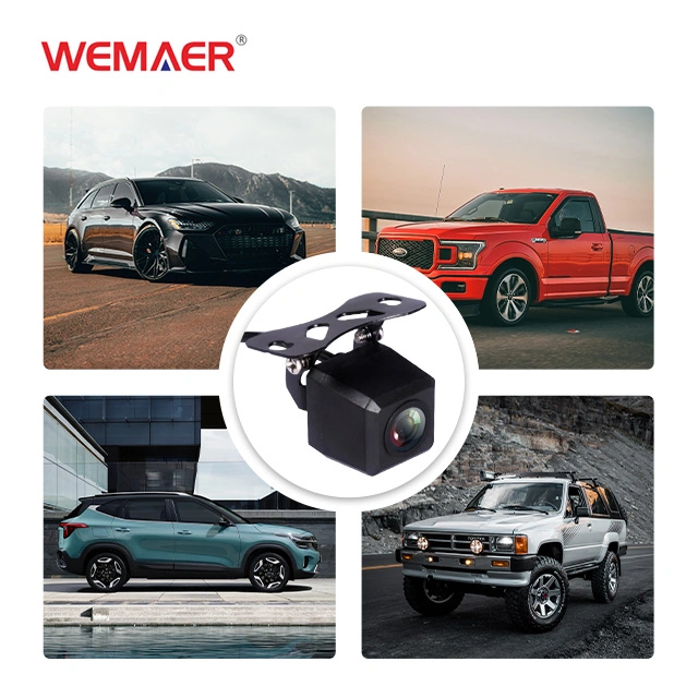 Wemaer OEM AHD caméra voiture aide au recul Wide Angel Night Caméra mini voiture avec capteur de stationnement automatique antichoc Vision