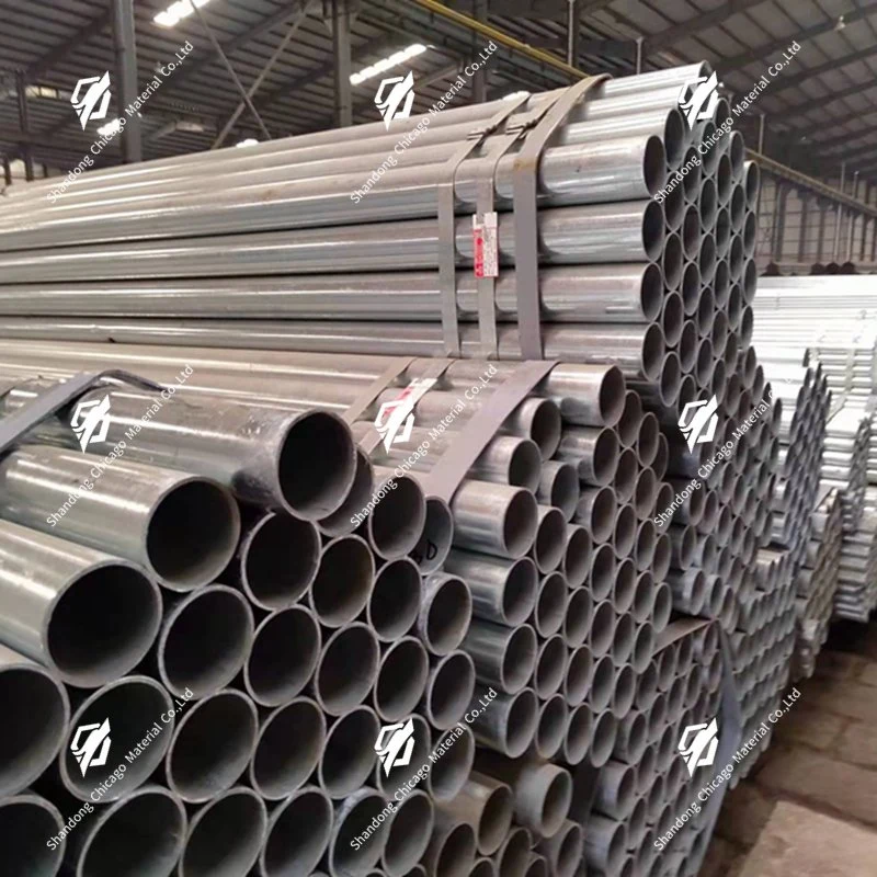 Excellent Value BS1387 S235 S275 S355 ASTM A53 Grade A Grade B Gi Pipe Round Seamless ERW Carbon Pre Hot DIP Galvanized Steel Tube Pipe for Sale