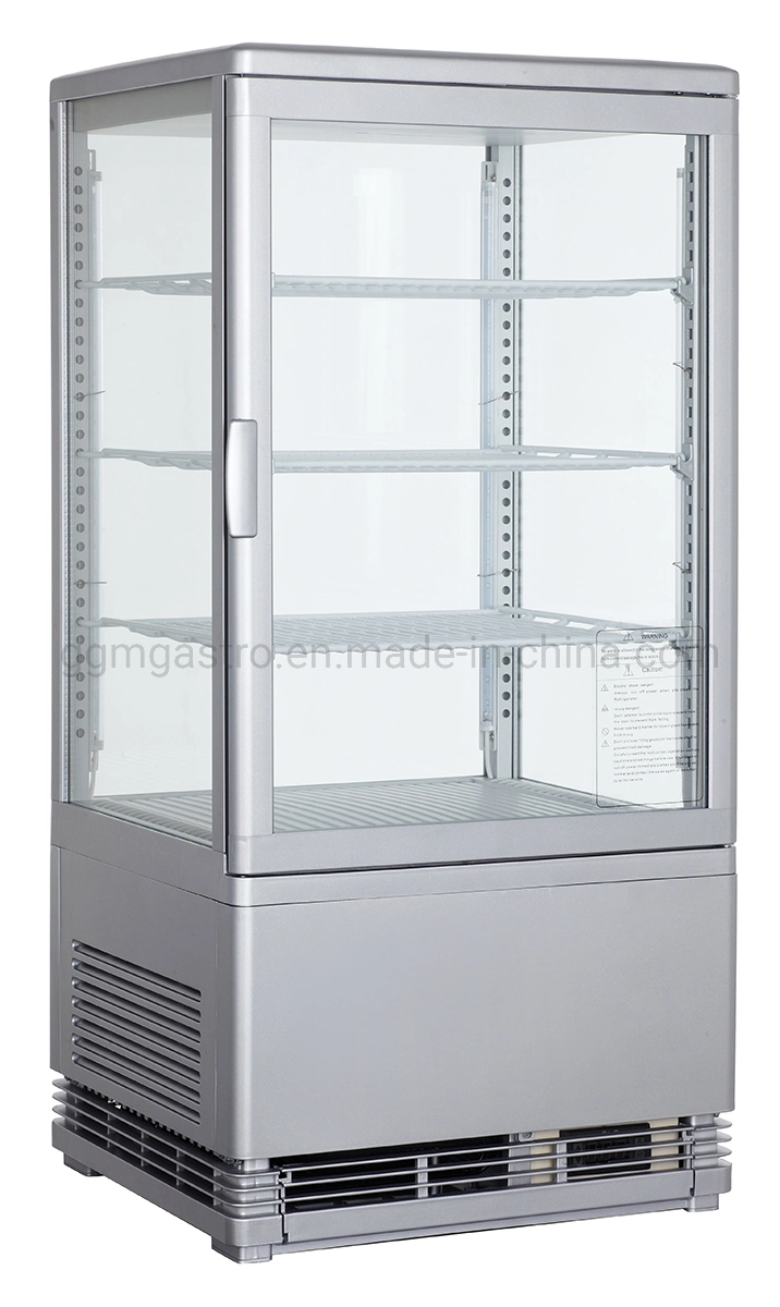 Supermarket Upright Chiller Showcase Refrigerator Glass Display Panorama Showcase