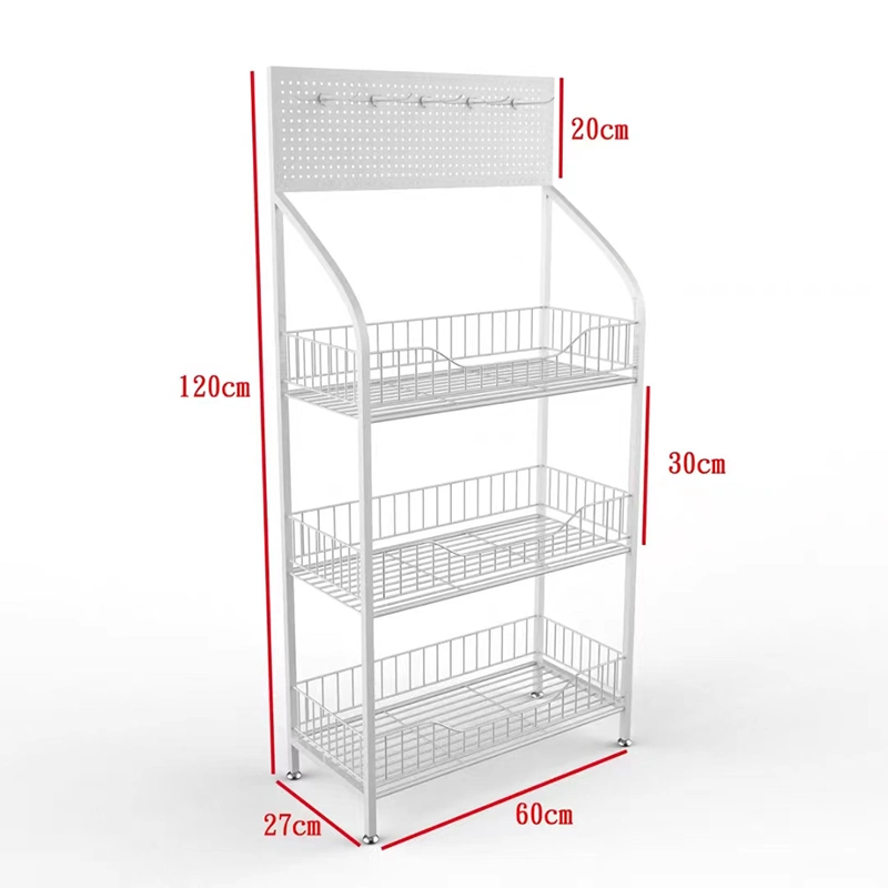 Customizable Home Supermarket Snack Shelf Display Rack