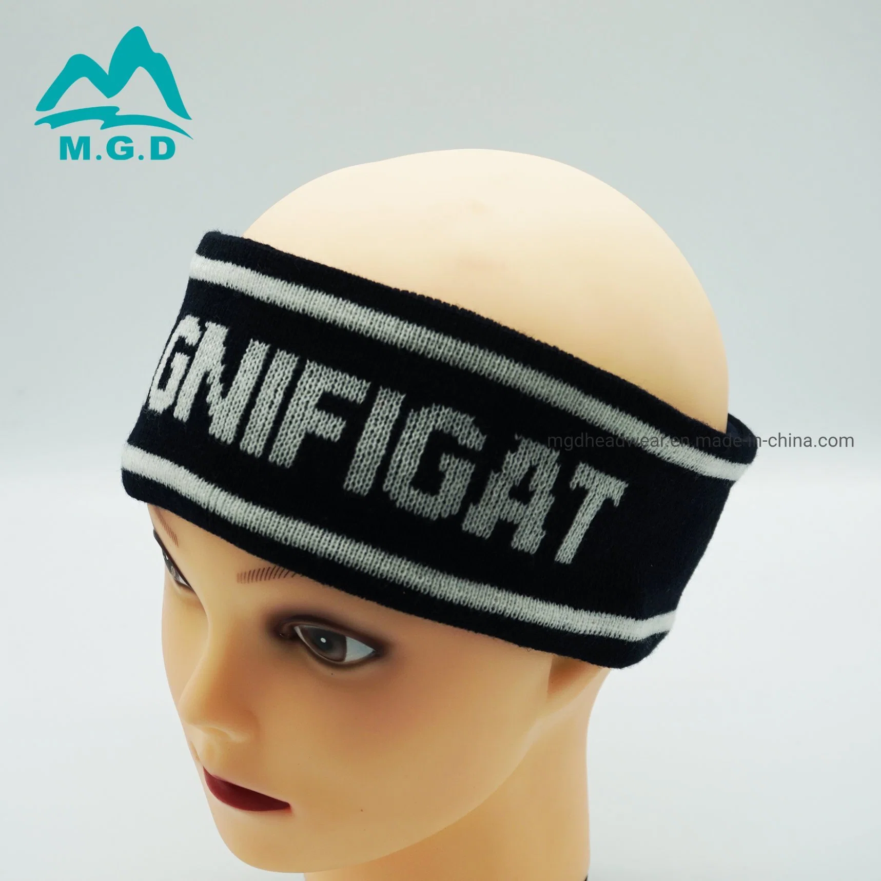 Custom Logo Jacquard Head Band Sport Headbands