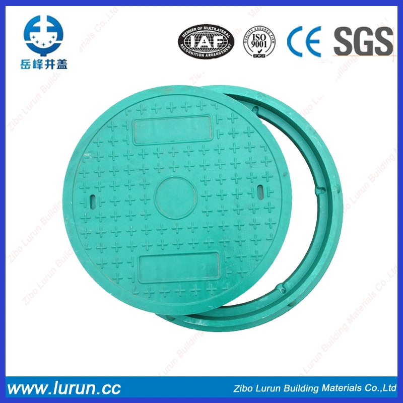 Manhole Cover with Hinge Lock and Rubber Gasket