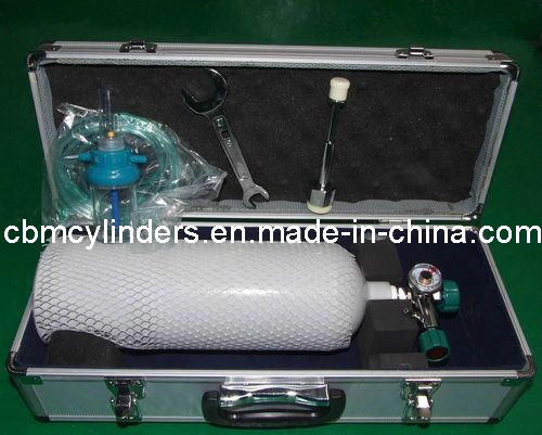 Venta caliente de acero de 40 L de los cilindros de gas de oxígeno (W. P. =15Mpa, 6m3) de la fábrica de China