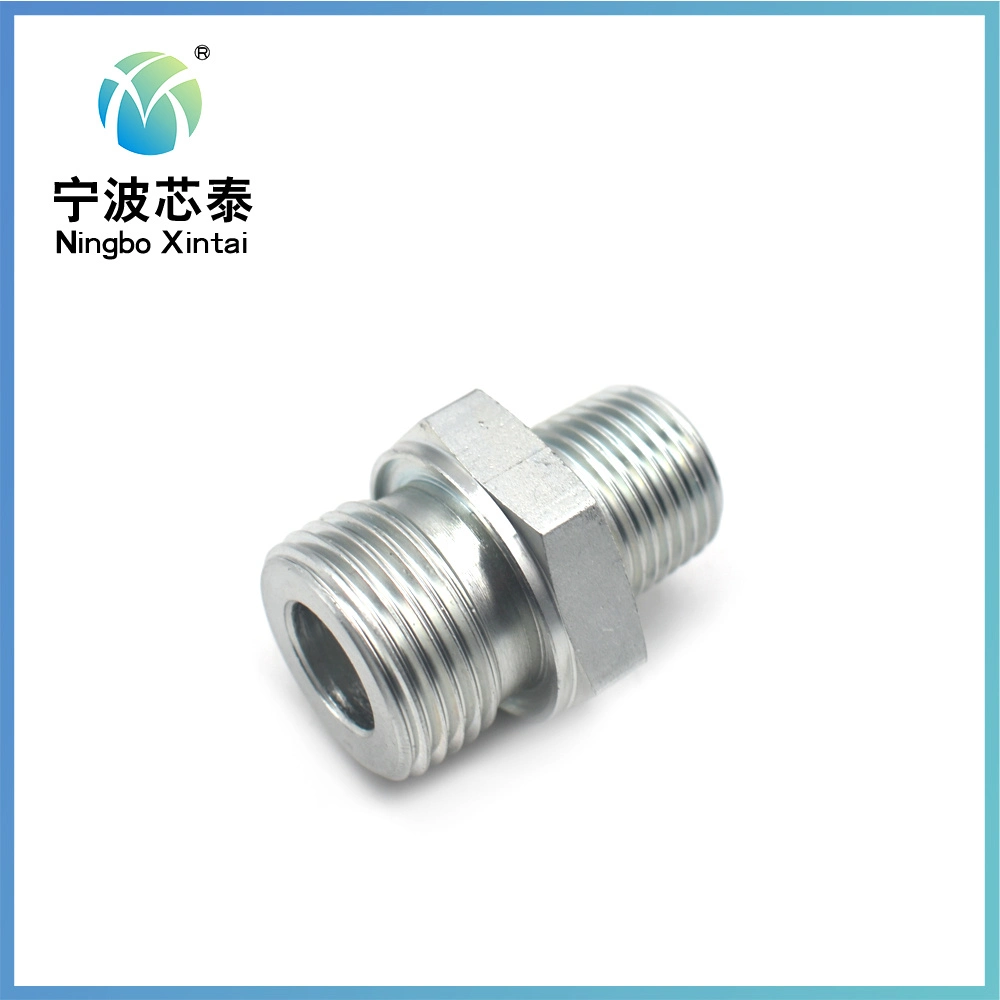 Customized Price OEM ODM, Factory Machining Aluminium Industrial Construction Machinery CNC Equipment Spare Turning Parts Hydraulic Hose Adapter