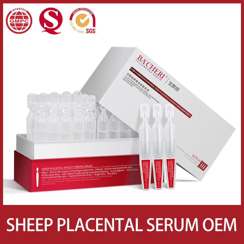 Organic Solution Lifting OEM Sheep Placenta Ampoule for Face