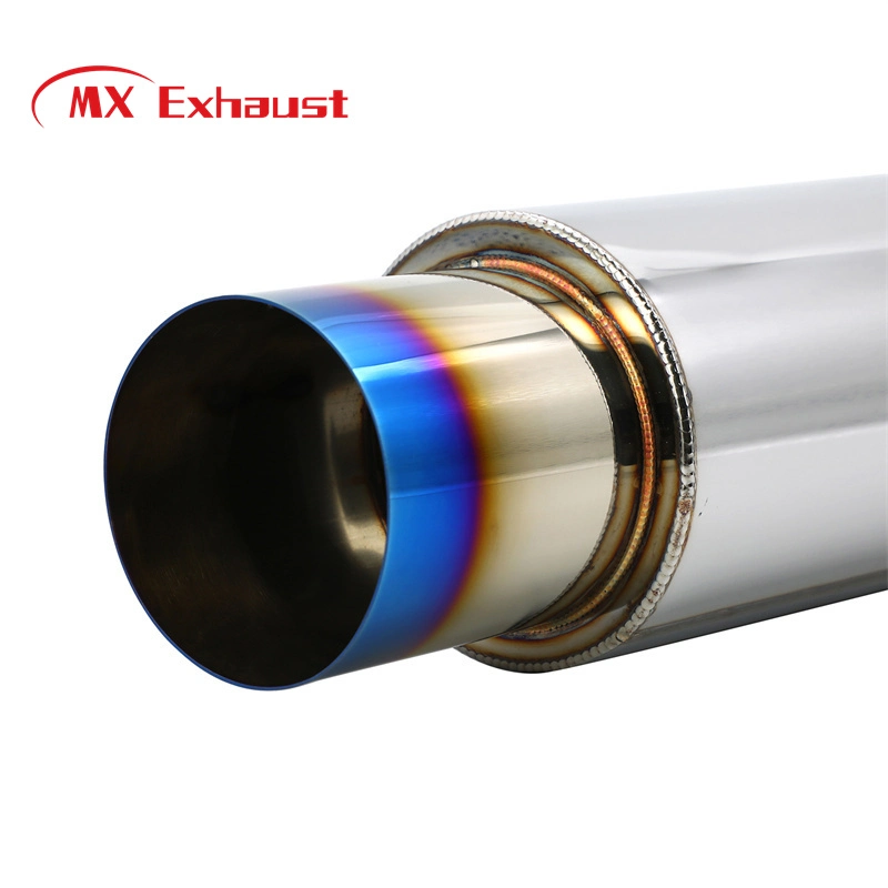 2.5 Inch Inlet High Performance Stainless Steel Racing Car Muffler Exhaust