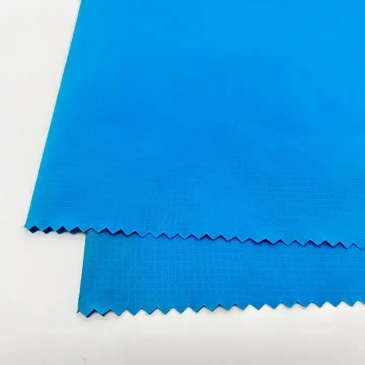 High quality/High cost performance  Soft Touch Outdoor Down Proof Coating 100% Nylon Satin Fabric for Down Jacket Padded Puffer Fabric