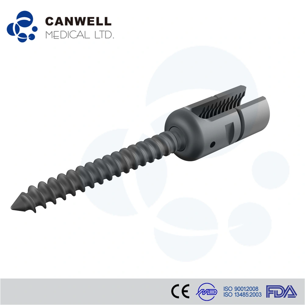 Reducción de la ortopedia Monoaxial pedículo tornillo de la parte posterior de los implantes de columna Canfix Thoracolumbar