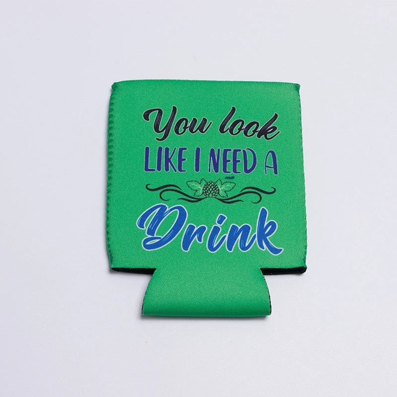 Impresión personalizada Koozie Enfriador de bebidas soporte plegable vaso grueso