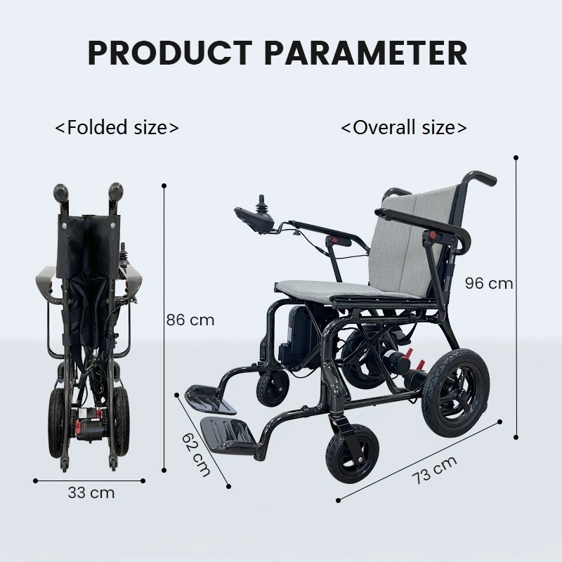 Ksm-507 Light Weight Carbon Fiber Folding Electric Power Wheelchair Lightweight Tomorrow's Mobility Today Embracing Carbon Fiber Electric Wheelchairs