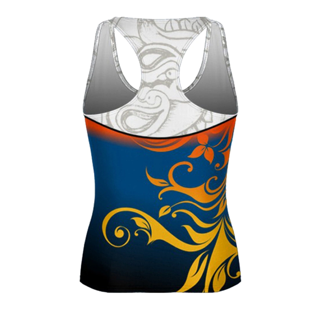 Hot Sell Cheyleading uniforme Sublimation pratique Sport Tank Gym Vest