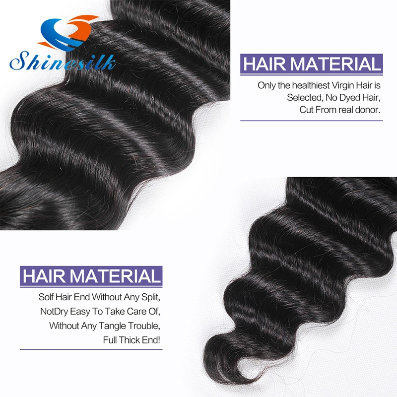 Wholesale/Supplier Peruvian Human Hair Bundles Deep Wave Beauty Remy Human Hair Braided for Hair Wigs