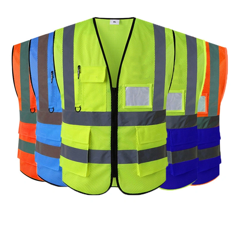 Atacado Corrida ciclismo Reflective Vest trabalhadores construção uniforme vestuário