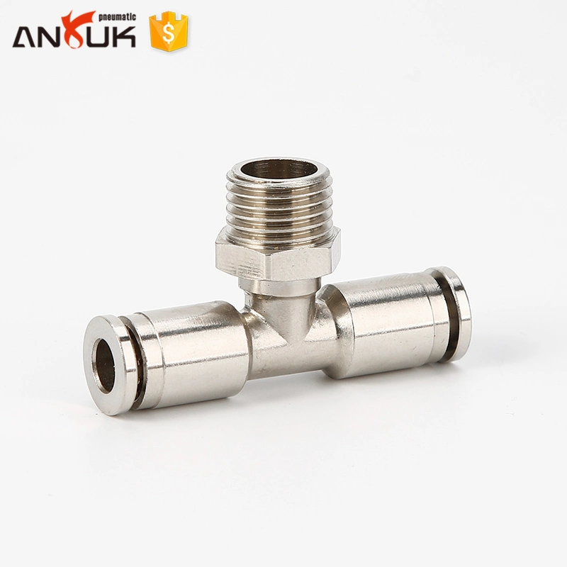 Mini Standard Tee Pneumatic Metal Fitting Connector