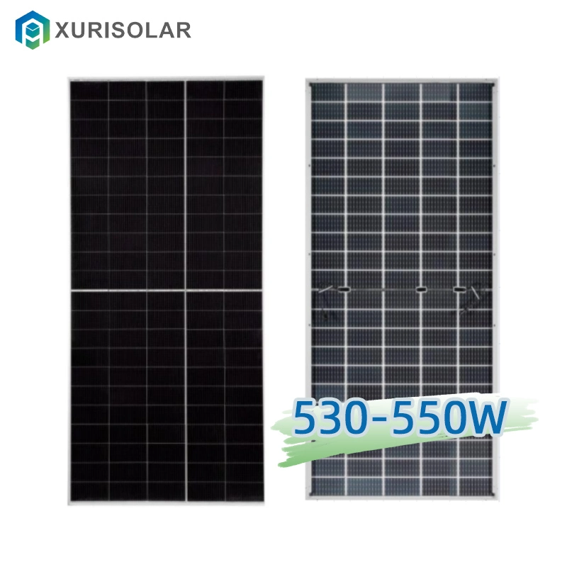 Kostengünstiges Solarenergiekraftsystem in blauer Farbe 530 540 550W Polykristalline Silizium-Solarzellen