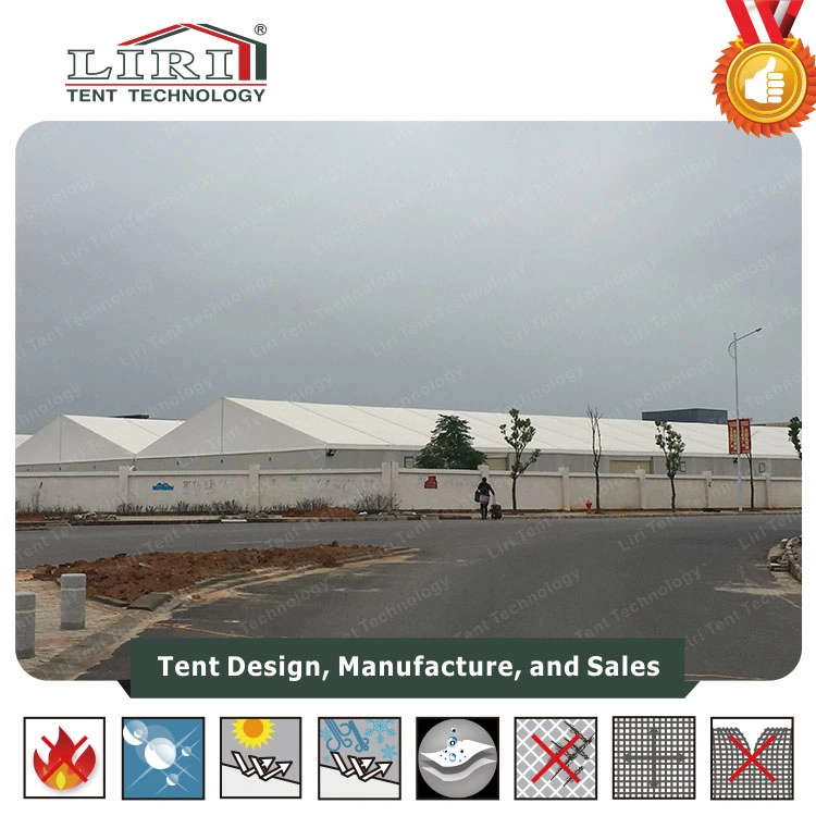 20X100m Aluminum and PVC Tents Connect Together Used as Warehouse