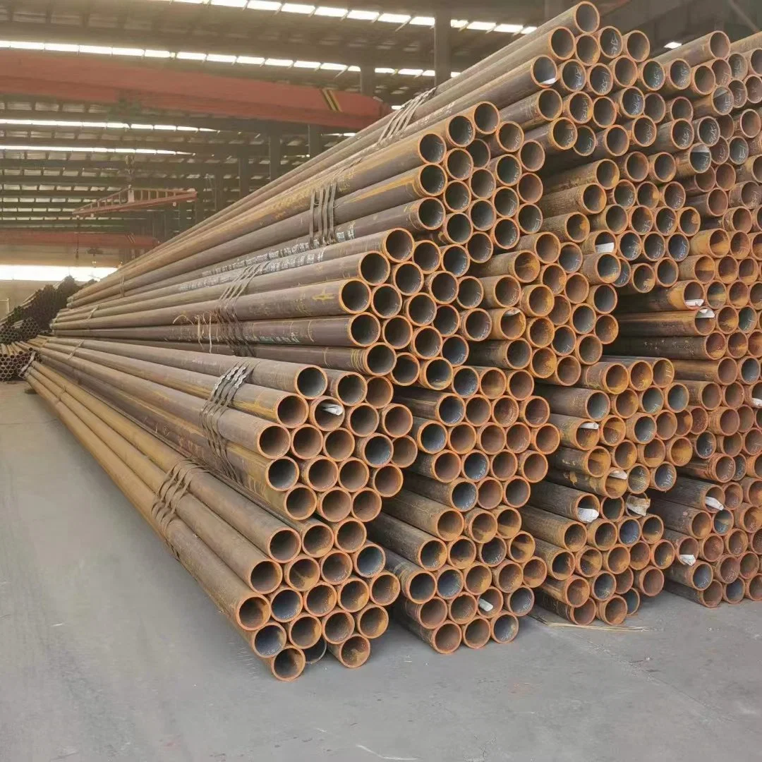 A53 A333 A106 ST45 Sch40 DN15 Q235B Q355b API 5L Carbon Black pared gruesa Gran diámetro espiral de extracción en frío sin costuras/galvanizado/soldado/tubo de acero de precisión/tubería.