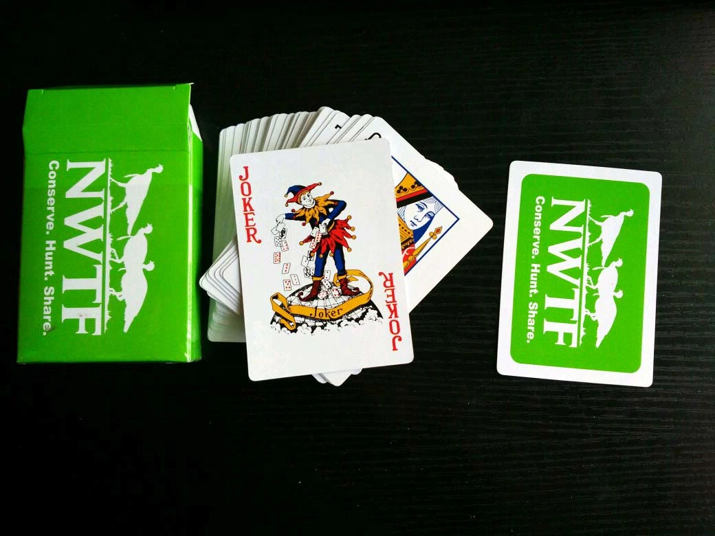 Nwtf Paper Playing Cards/Poker Playing Cards with 4 Different Colors