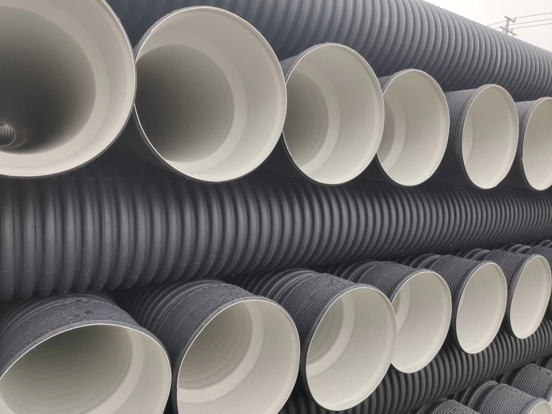 Underground Drain Water HDPE Double Wall Corrugated Pipe