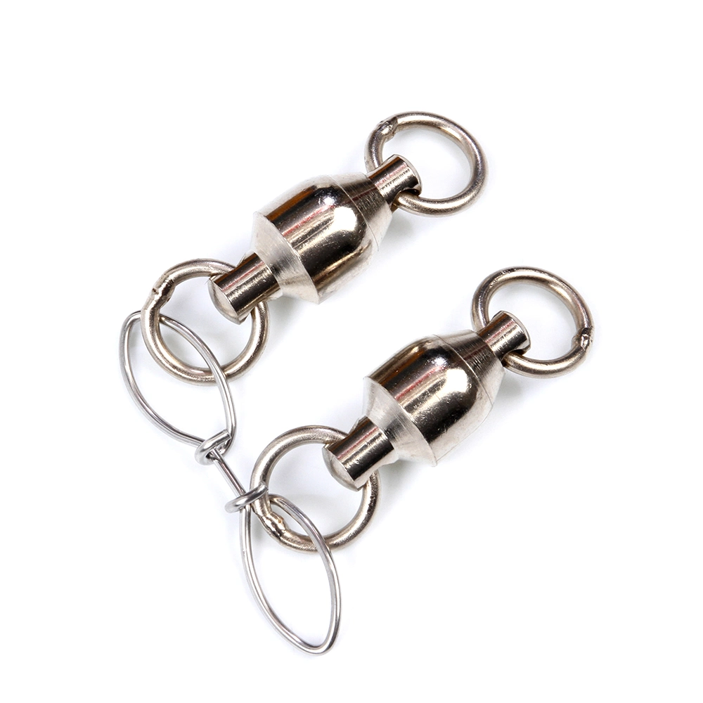 Fishing Tackle Swivels Stainless steel Fishing Clasp Glasses Shaped Bearing Swivel