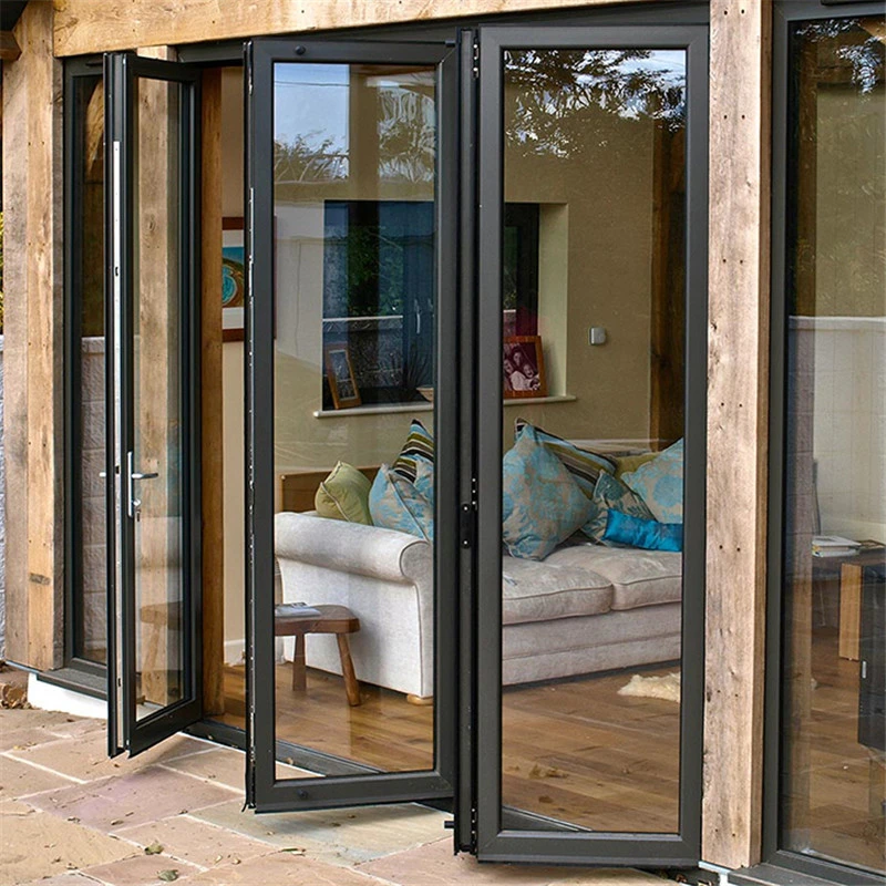 Thermal Insulation Broken Top Quality Aluminum Folding Doors