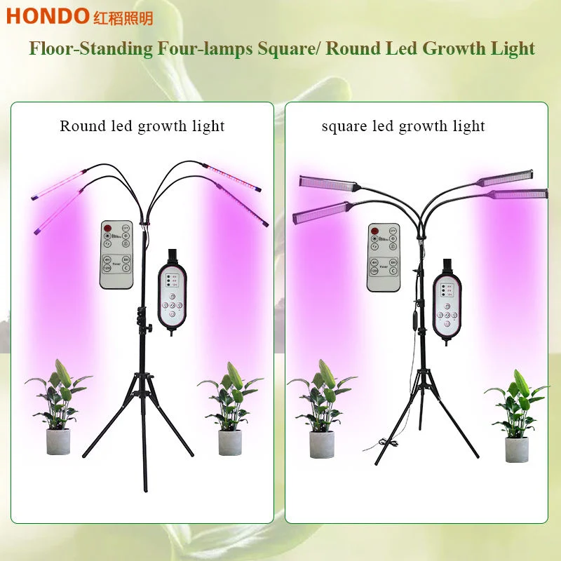 Houseplants cultivo Blooming Cargador montado en el suelo Tripod Stand Full Spectrum Crecimiento