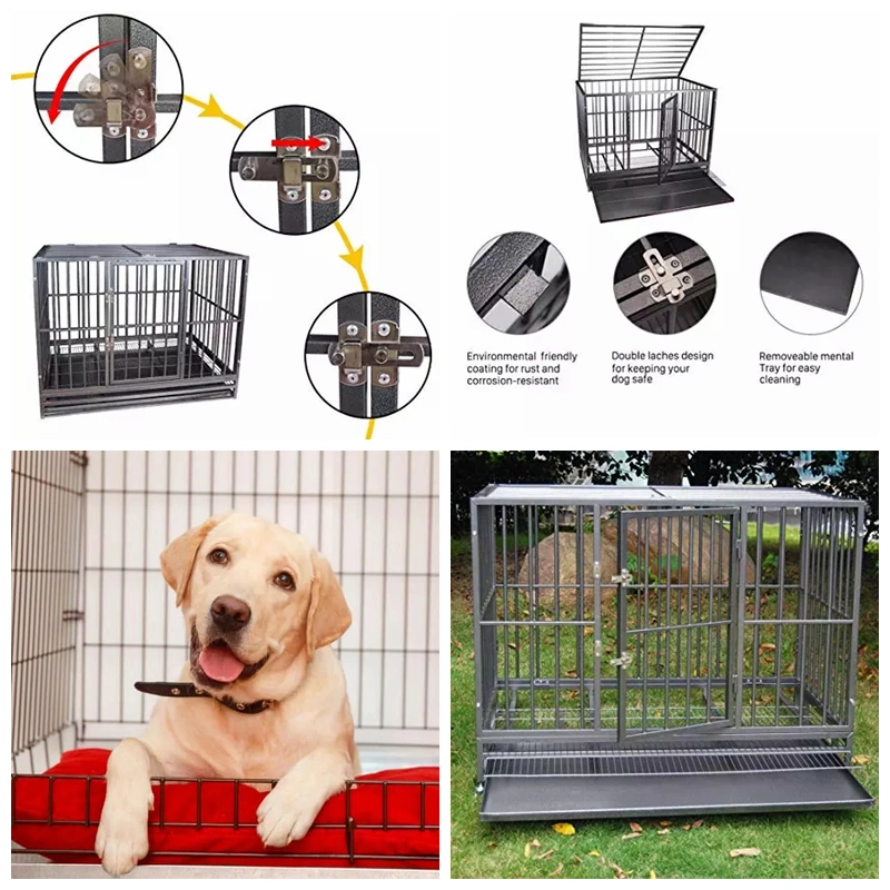 Factory Price Galvanized Steel Large Compatible Dog Cages