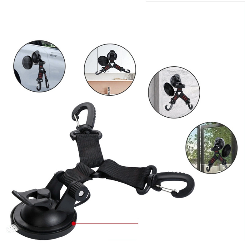 Tent Tarp Boat Awning Camping Travel Outdoor Car Suction Cup Anchor with 2 Snap Hook Esg15316