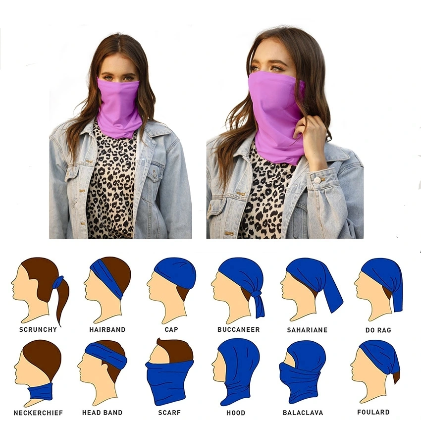 Wholesale Multi-Functional Sport Breathing Safety Face Shield Dust Mask Head Scarf