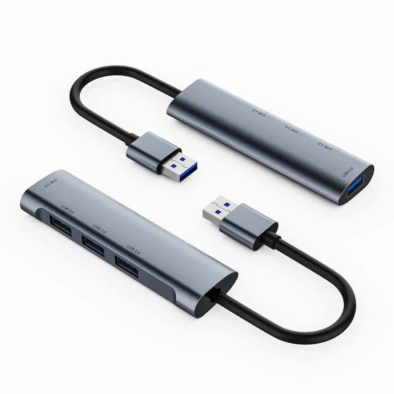 Erleben Sie blitzschnelle Konnektivität mit dem 4-in-1 USB-Hub-Adapter Mit Ethernet