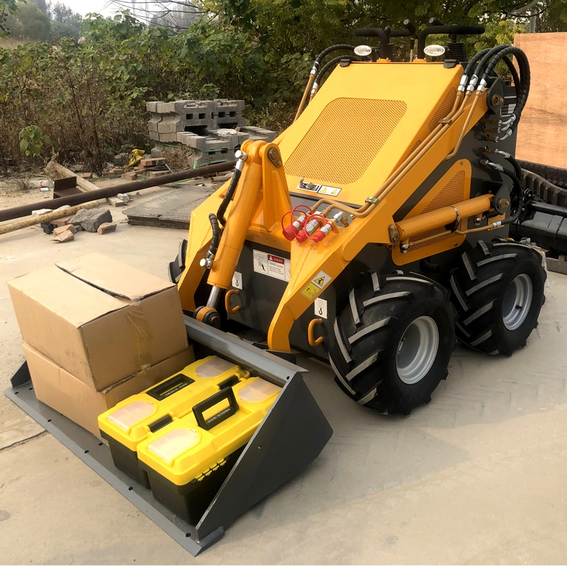 Envío gratuito al por mayor EPA Euro5 Mini Skid Steer Trencher Accesorios de la Tierra mover la maquinaria para la venta