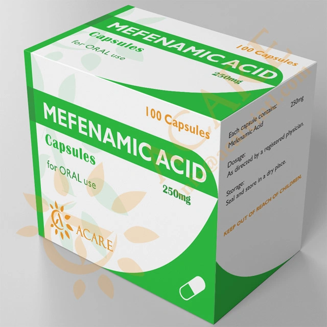 Productos farmacéuticos Productos terminados Cápsulas de ácido mefenámico 250mg; 500mg