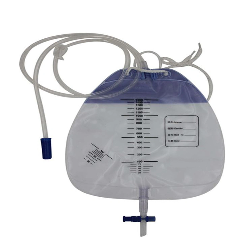 China OEM Adult Female Sterile Urine Drainage Bag 1500ml