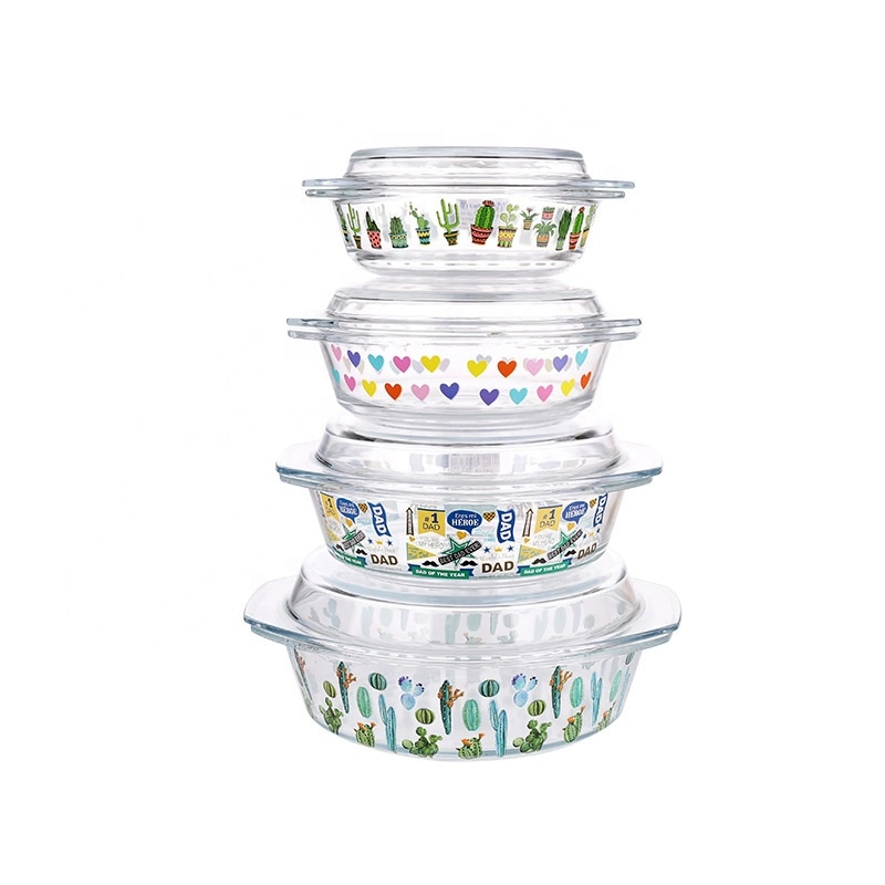 High Borocilicate Glass Food or Fruit Storage Containers
