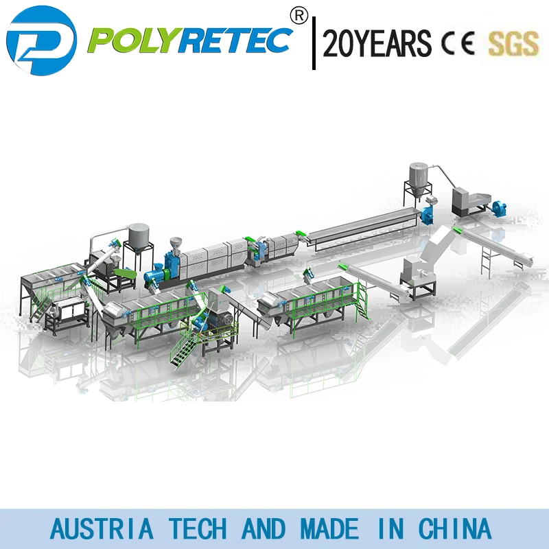 ABS PS PC PP TV Electric Appliance Shell Crushing Washing Recycling Production Line