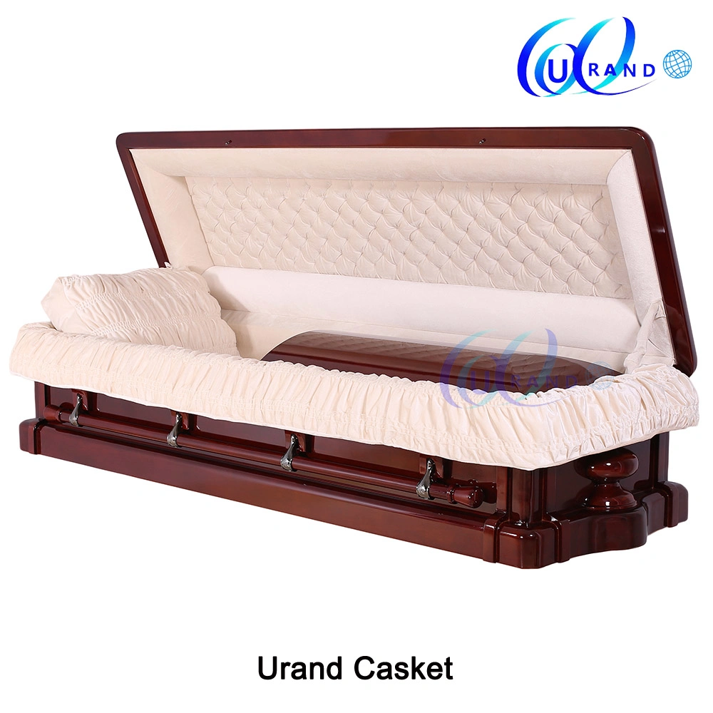 Luxury Mahogany High Gloss Local American Wooden Casket