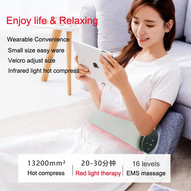 Electric EMS Infrared Waist Slimming Massage Belt Red Light Heating EMS Slimming Body Waist Massager Belt