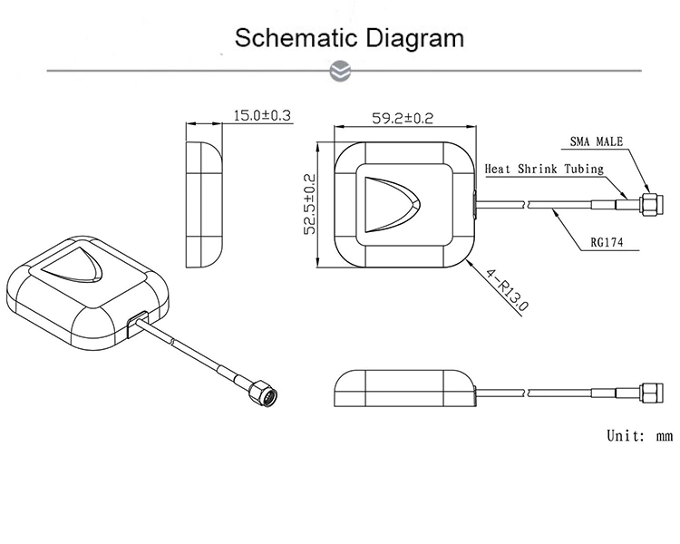 High Gain GSM Cell Phone Antenna Mobile Antenna for Iot Communication