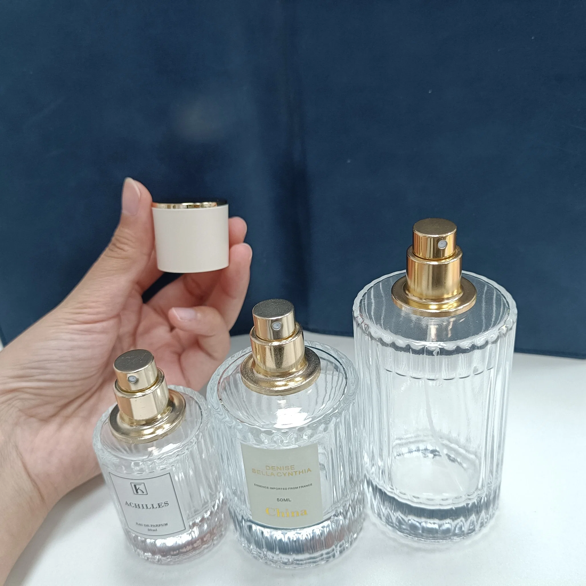 30/50/100ml Empty Glass Perfume Bottle Clear Women Mist Sprayer Cosmetic Container Atomizer Fragrance Bottle