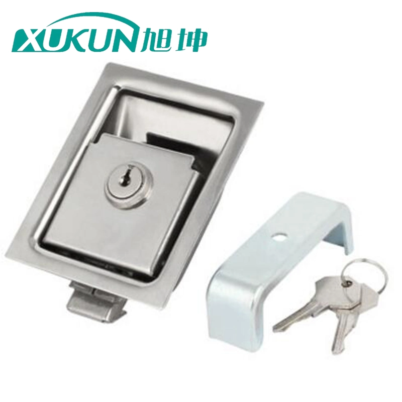 304 Stainless Steel Southco Keydoor Lock Panel Lock with 2 Keys, Industrial Electric Cabinet Latch, Toolbox Storage Door Lock