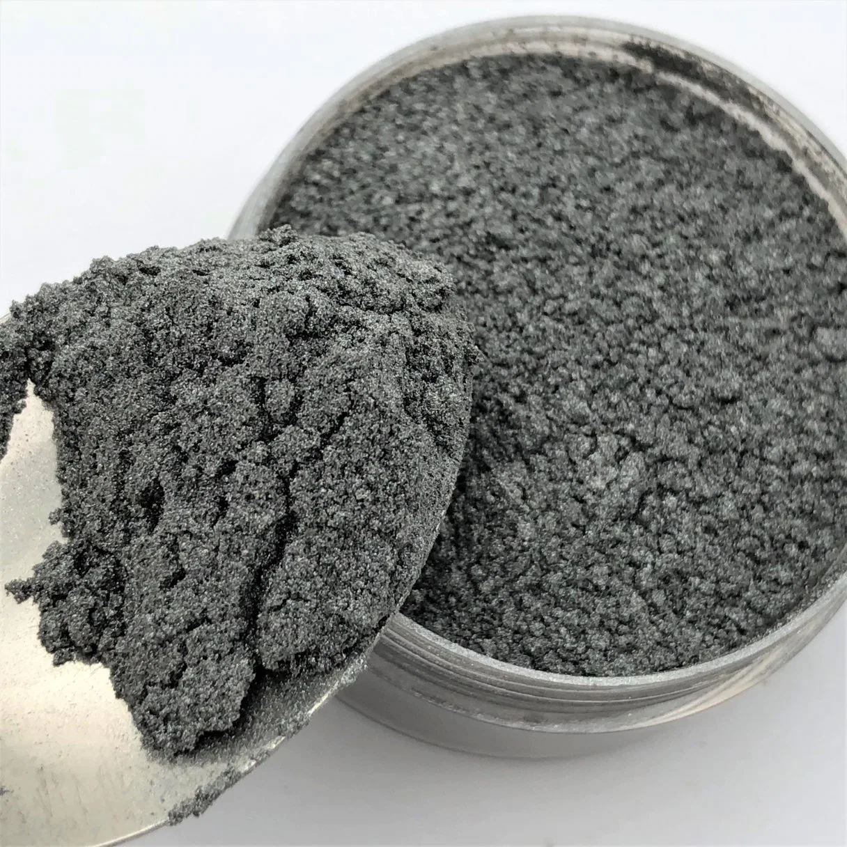 بلاستيك بالبلاستيك باللون الرمادي الفضي Mica Powder P407 أصداء ساكنة بأحلاص مايكا حبر للبناء