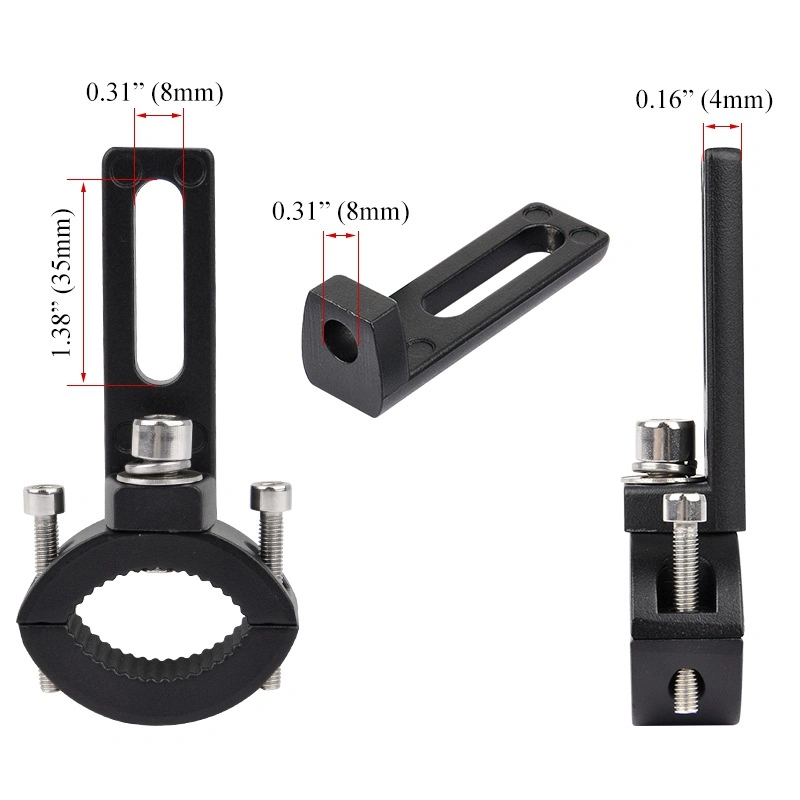 Soporte de luz de foco LED para motocicleta Soporte de abrazadera de montaje de luz de extensión de parachoques